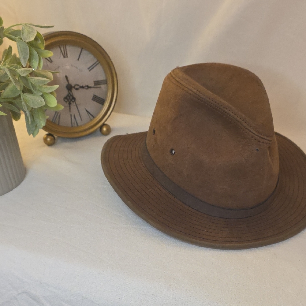 Brown Suede Indaiana Jones Y2K Men's Hat
